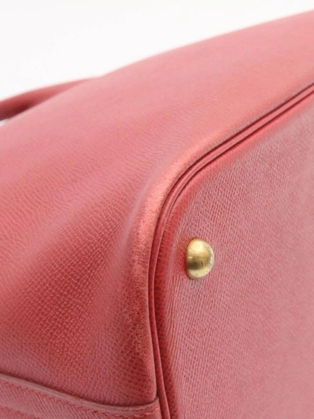 HERMES Bolide 37 Hand Bag Leather Red Auth nh122SAM - Picture 14 of 16